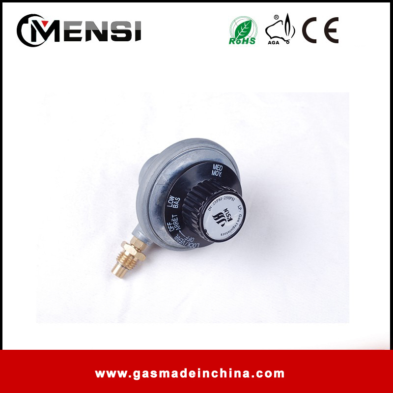 Adjustable gas regulator valve